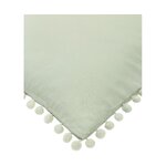 Light gray cotton decorative pillowcase (bommy)