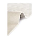 Cream woolen carpet with a structural pattern (alan) 200x300 with a beauty flaw