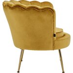 Creamy velvet design armchair (kelsey)
