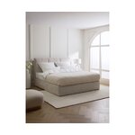 Beige continental bed (oberon) 140x200 intact