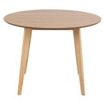 Light brown round dining table roxby (actona) intact