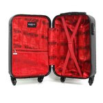 Black travel suitcase set 3-piece brazilia (bluestar) intact