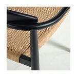 Melns masīvkoka krēsla deguns (la forma) neskarts