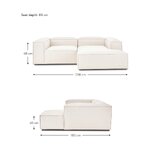 Bright modular sofa (Lennon) has severe beauty flaws