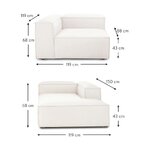 Bright modular sofa (Lennon) has severe beauty flaws