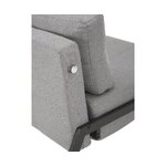Gray armchair with bed function (edward)