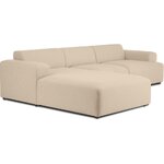 Beige modular corner sofa (melva) 319cm with beauty defect