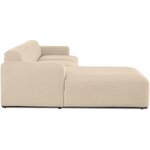 Beige modular corner sofa (melva) 319cm with beauty defect