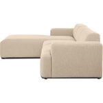 Beige modular corner sofa (melva) 319cm with beauty defect