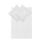 White cotton bedding set 3-piece (lydia) complete