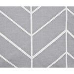 Gray patterned cotton bedding set 2-piece (mirja)