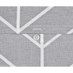 Gray patterned cotton bedding set 2-piece (mirja)