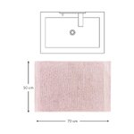 Pink cotton bathroom rug (premium) 50x70 intact