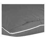 Tamsiai pilkas medvilninis pagalvės užvalkalas 2 vnt (daria) 40x80