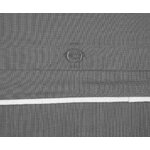 Dark gray cotton pillowcase 2 pcs (daria) 40x80