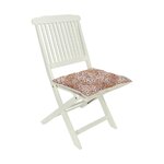 Pinkkikuvioinen puuvillainen tuolin tyyny (lilou) 40x40