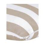 Beige-white striped cotton pillowcase (timon) 40x40 whole