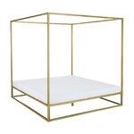 Золотая кровать с балдахином (belle)