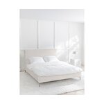 Kermanvärinen sänky (sänky) 160x200 ehjä