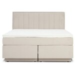 Cream continental bed (livia) 140x200 whole