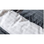 Dark blue striped flannel bedding set refined (walra) 135x200cm + 80x80cm