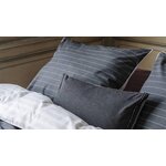 Dark blue striped flannel bedding set refined (walra) 135x200cm + 80x80cm
