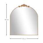 Baroko stiliaus sieninis veidrodis (saida) nepažeistas