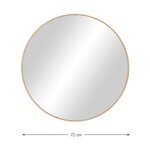 Aukso rėmo sieninis veidrodis (avery) nepažeistas