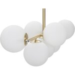 Gold-white ceiling lamp ludwig (mauro ferretti) intact