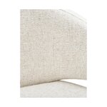 Chair with white bouclé fabric (celia) with beauty flaws.
