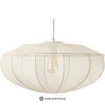 Beige pendant light (beau) with cosmetic flaws.