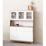 Scandi white kitchen cabinet intact
