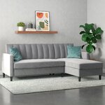 Curry color corner sofa bed celine intact