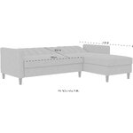 Curry color corner sofa bed celine intact