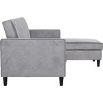 Curry color corner sofa bed celine intact