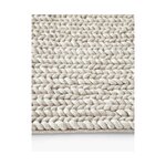 Beige wool carpet (brown) 160x230