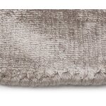 Taupe color round viscose rug (jane)d=120 whole