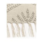 Cotton carpet with taupe-beige pattern (klara) 160x30 intact