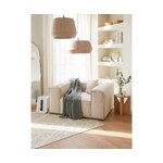 Cotton carpet with taupe-beige pattern (klara) 160x30 intact