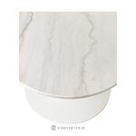 Gaišs marmora pusdienu galds (miley) ar skaistuma trūkumiem