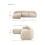 Модульный диван бежевый дизайнерский (софия)