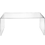Transparent sofa table milvio (iplex) with beauty flaws.