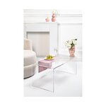 Transparent sofa table milvio (iplex) with beauty flaws.