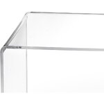 Transparent sofa table milvio (iplex) with beauty flaws.