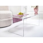 Transparent sofa table milvio (iplex) with beauty flaws.