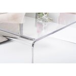 Transparent sofa table milvio (iplex) with beauty flaws.