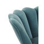 Blue velvet armchair trapezium (eichholtz)
