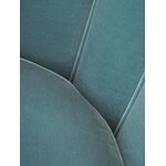 Blue velvet armchair trapezium (eichholtz)