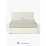 Beige continental bed 160x200 (eliza) incomplete.