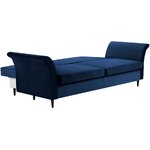 Mėlyna aksominė sofa-lova lola (besolux) nepažeista